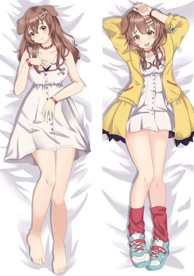 Dakimakura Inugami Korone Biała Sukienka