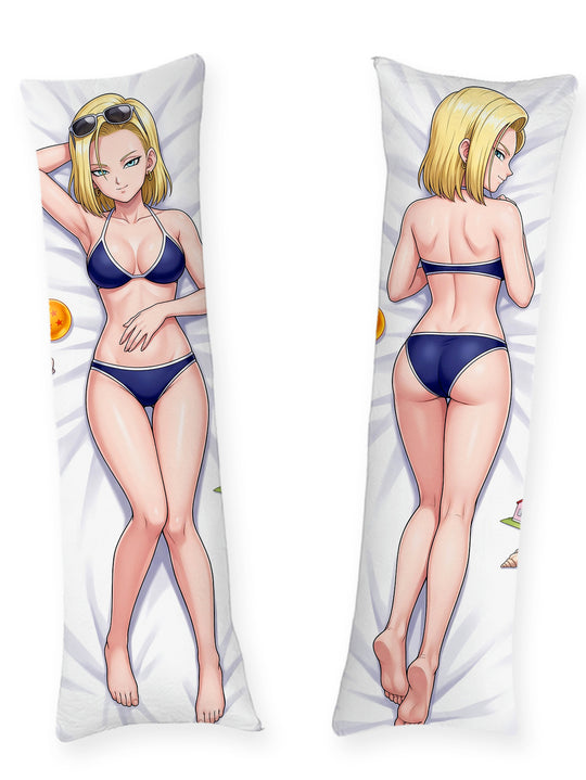 Dakimakura Android 18 Granatowe Bikini Pin Up