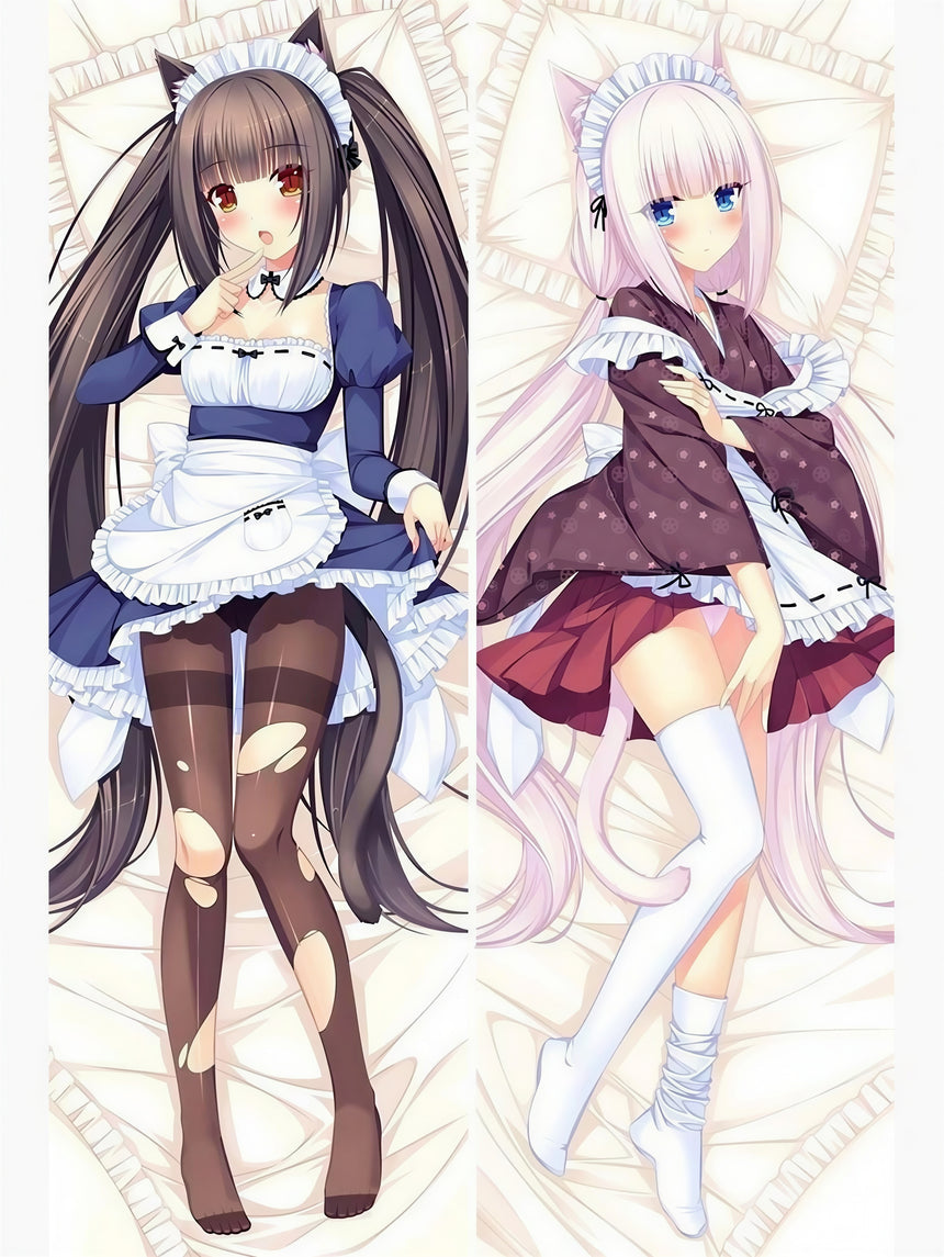 Dakimakura Nekopara Chocola i Vanilla Pokojówki 2