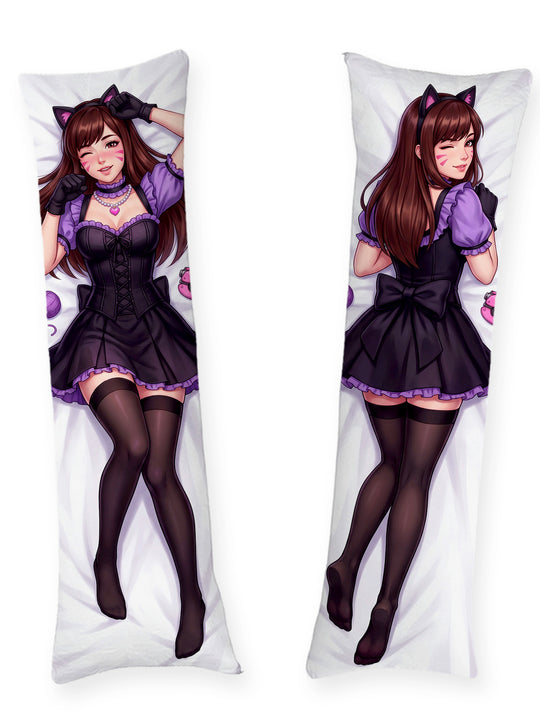 Dakimakura D.Va Skórka Czarny Kot Pin Up