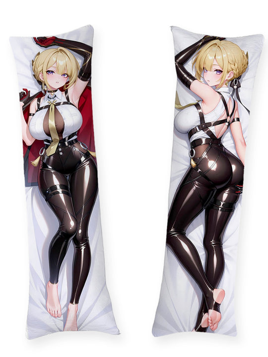 Dakimakura Evelyn Czarny Lateks i Czerwona Peleryna