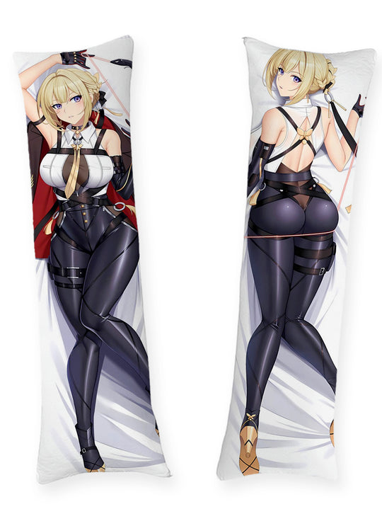 Dakimakura Evelyn Czarny Lateks z Pejczem