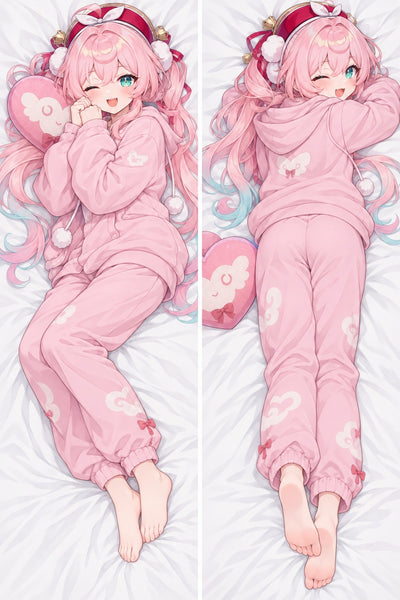Dakimakura Hyacine Różowa Bluza z Kapturem