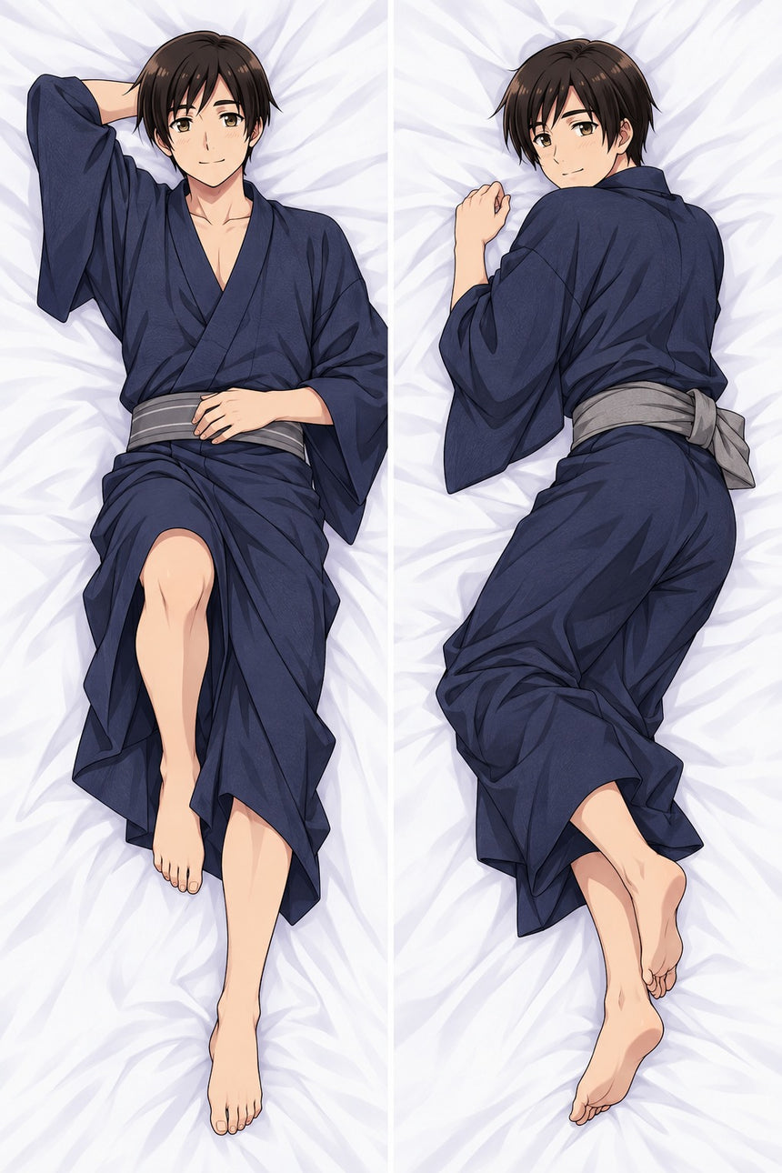 Japan Navy Yukata Body Pillow
