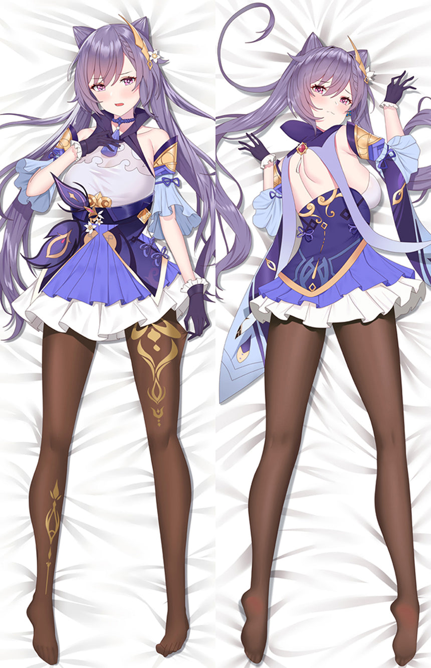 Dakimakura Keqing Fioletowa Sukienka