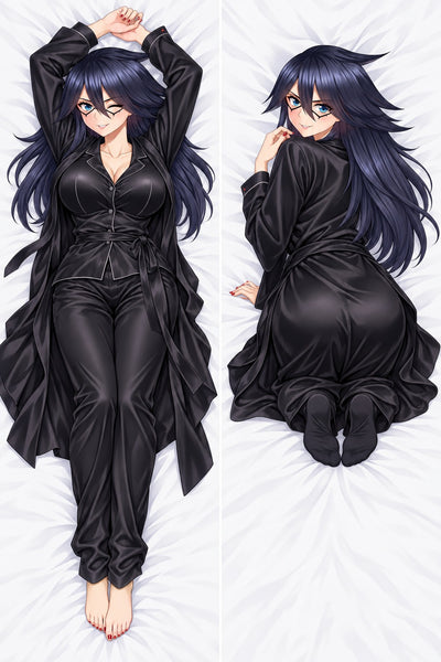 Dakimakura Midnight Czarny Satynowy Szlafrok