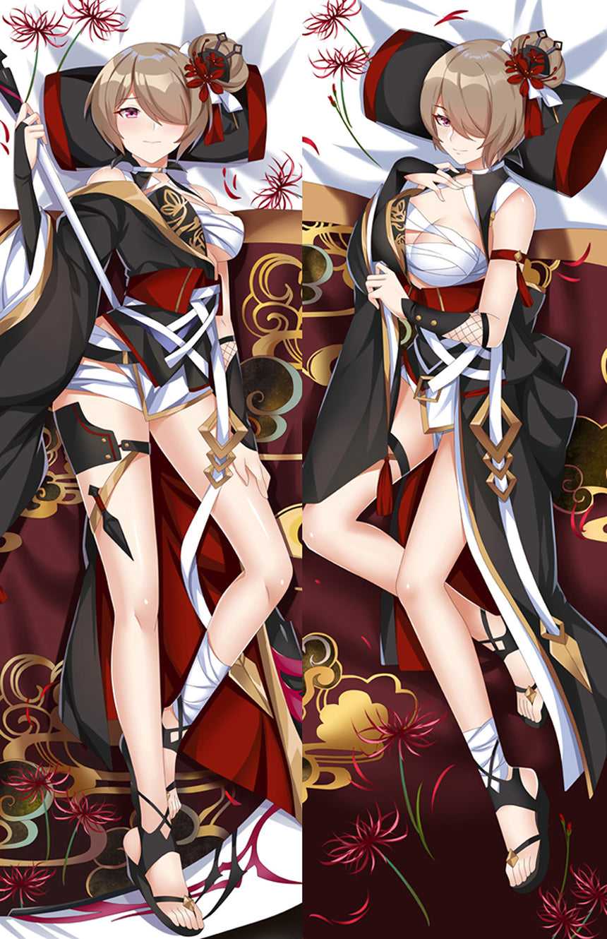 Dakimakura Rita Rossweisse Kimono w Pajęcze Lilie