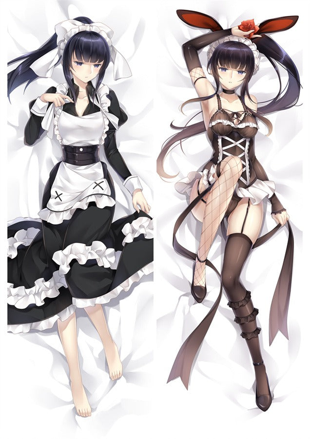Dakimakura Narberal Gamma Strój Pokojówki i Czarna Bielizna
