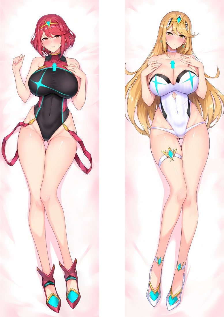 Dakimakura Pyra i Mythra w Strojach Kąpielowych