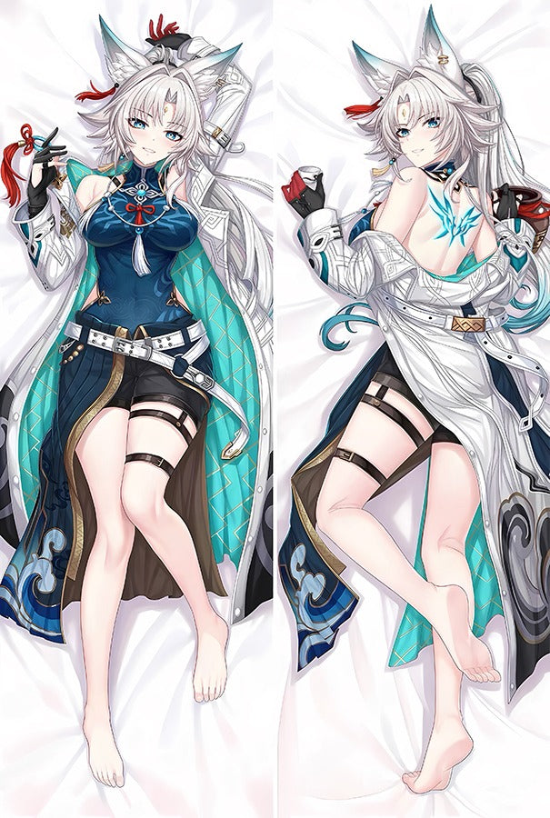 Dakimakura Feixiao Lisie Uszy i Biały Płaszcz