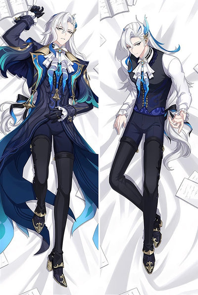 Dakimakura Neuvillette Granatowy Płaszcz i Kamizelka