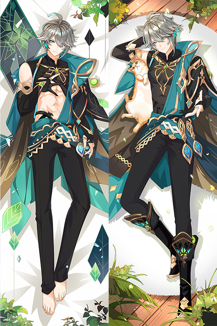 Dakimakura Alhaitham Kot w Ogrodzie