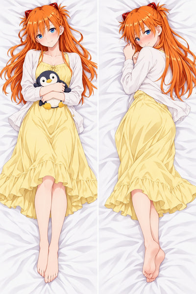 Dakimakura Asuka Żółta Sukienka Letnia