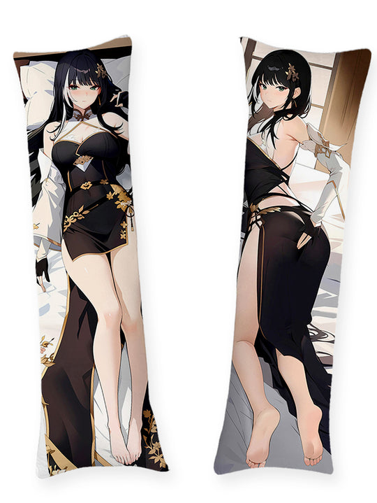 Dakimakura Baizhi Czarne Qipao