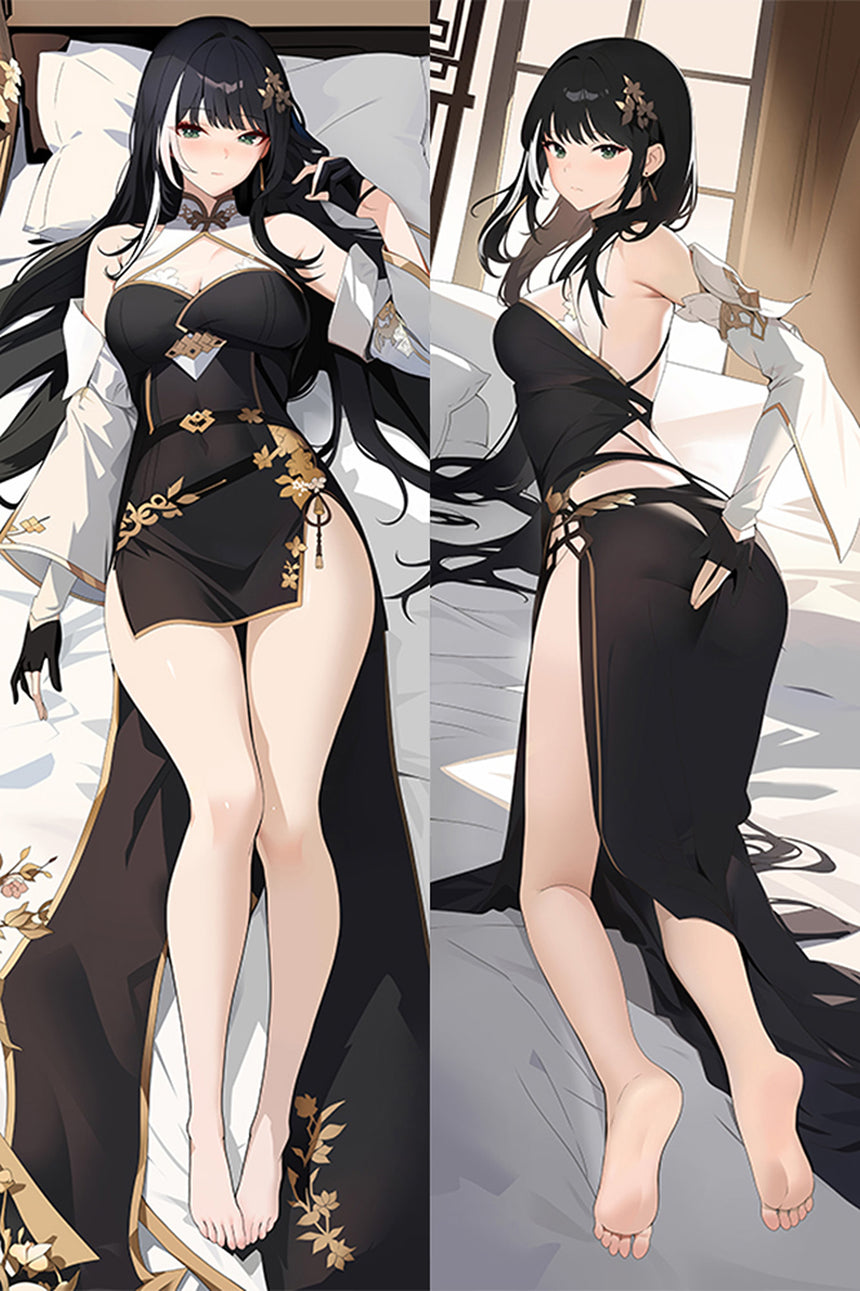 Dakimakura Baizhi Czarne Qipao