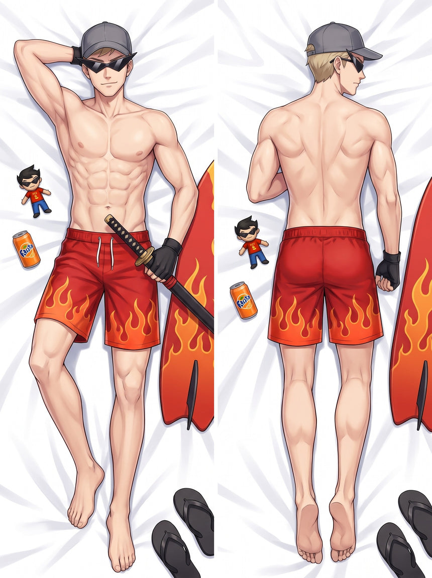 Dakimakura Bro Strider Kąpielówki w Płomienie
