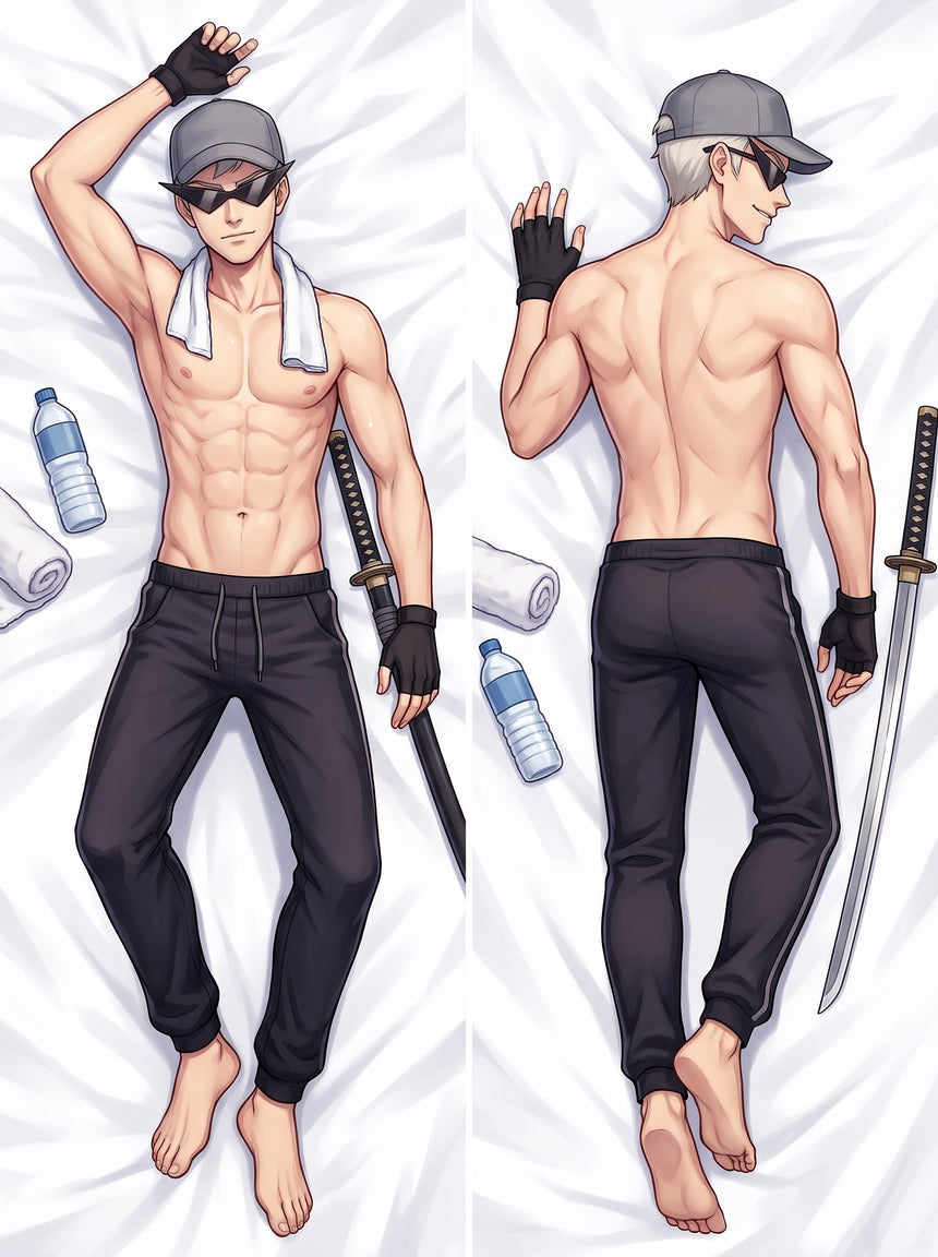 Dakimakura Bro Strider Trening z Kataną bez Koszulki