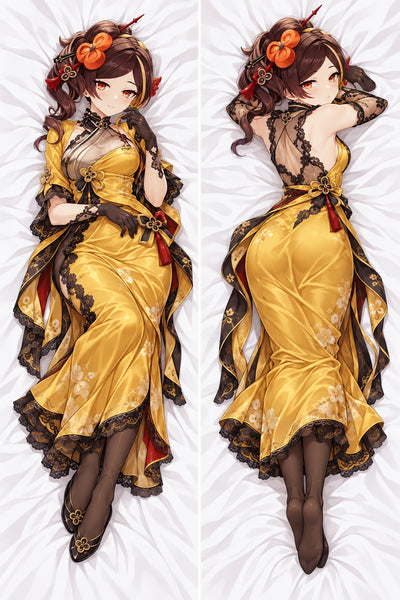 Dakimakura Chiori Złota Jedwabna Suknia