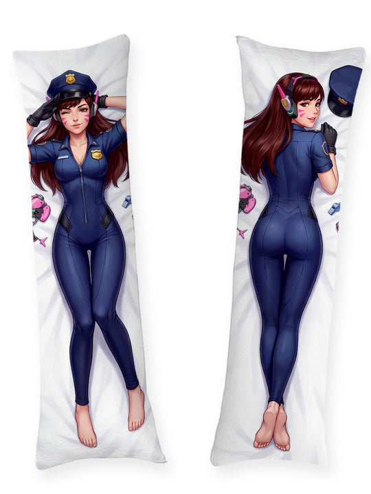 Dakimakura D.Va Skórka Policjantka Pin Up