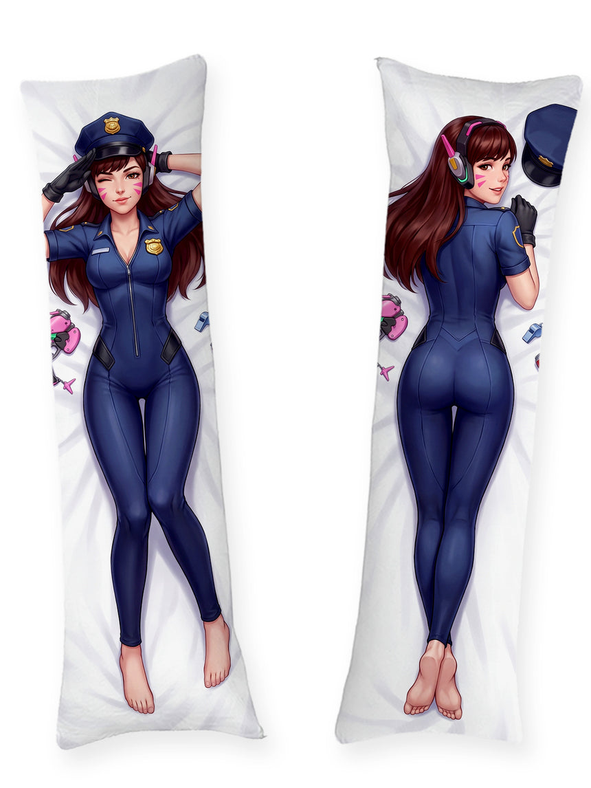 Dakimakura D.Va Skórka Policjantka Pin Up