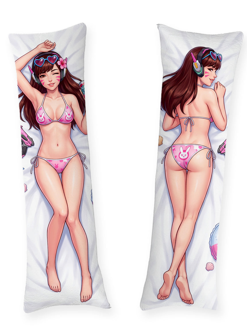 Dakimakura D.Va Różowe Bikini Króliczka