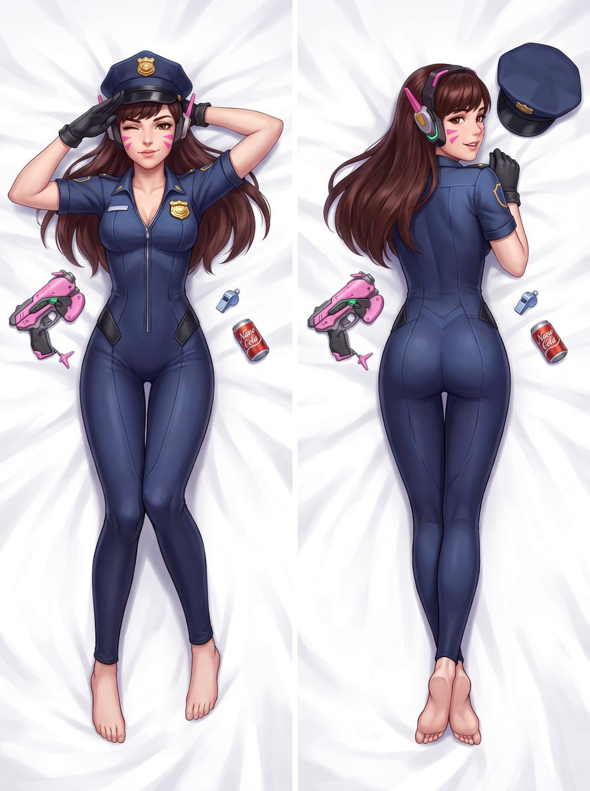 Dakimakura D.Va Skórka Officer Pin Up