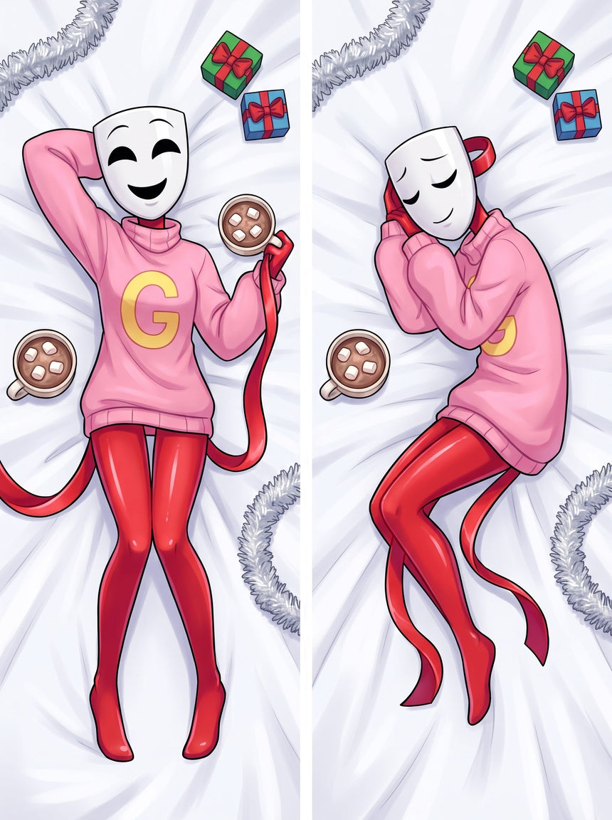 Dakimakura Gangle Różowy Świąteczny Sweter
