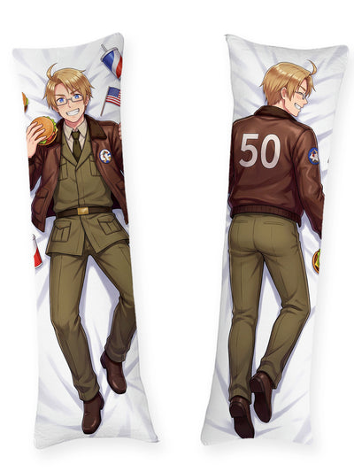 Dakimakura Hetalia America Kurtka Bomber z Hamburgerem