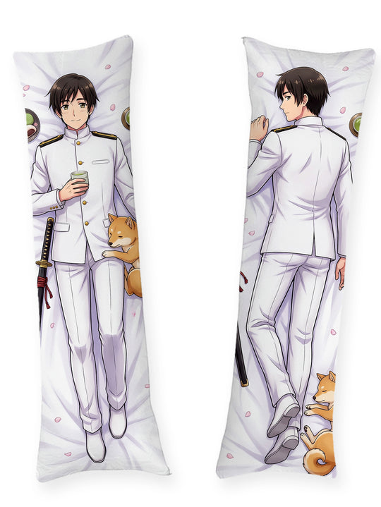 Dakimakura Hetalia Japan Biały Mundur i Pochi