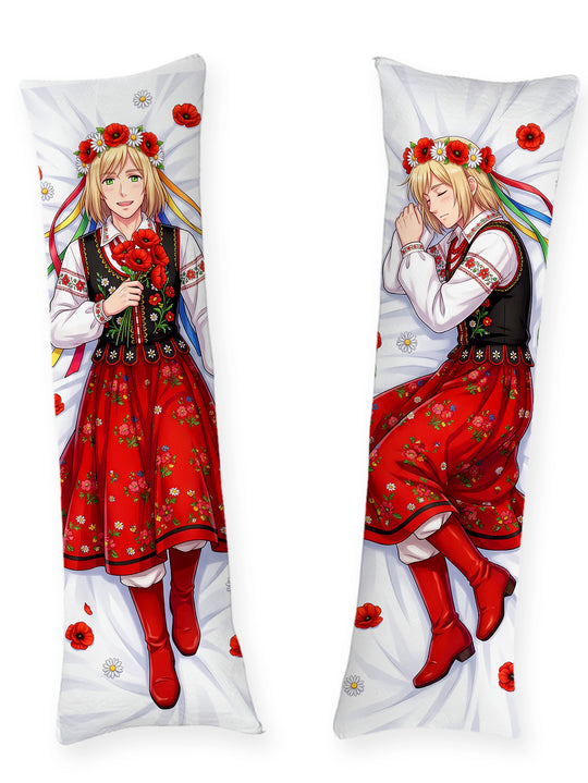 Dakimakura Hetalia Poland Strój Ludowy i Wianek z Kwiatów