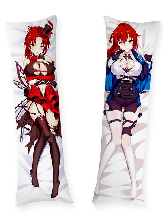 Dakimakura Himeko Murata Karmazynowa Sukienka i Niebieska Kurtka