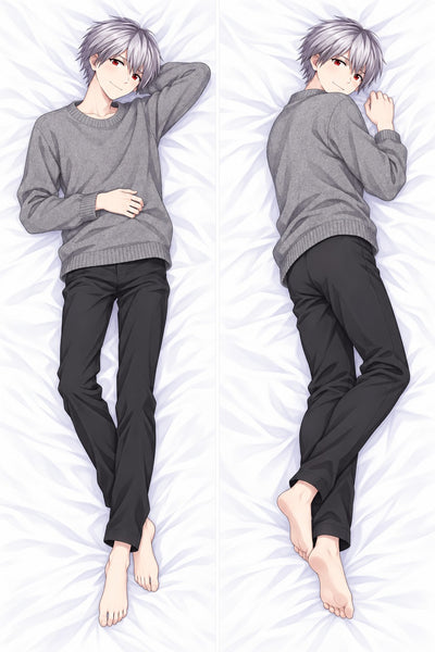 Dakimakura Kaworu Nagisa Szary Sweter z Dzianiny