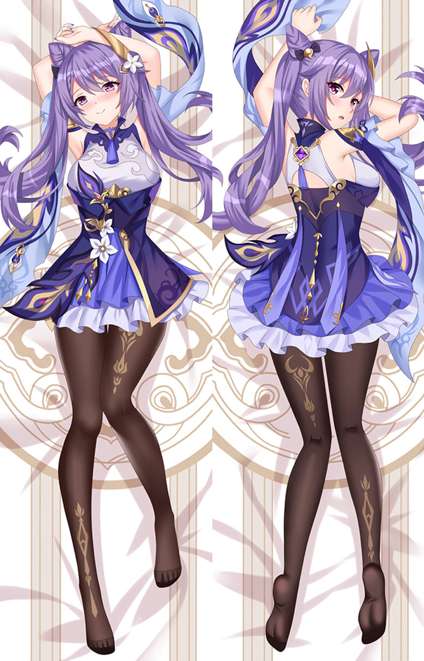 Dakimakura Keqing Lawendowe Falbanki