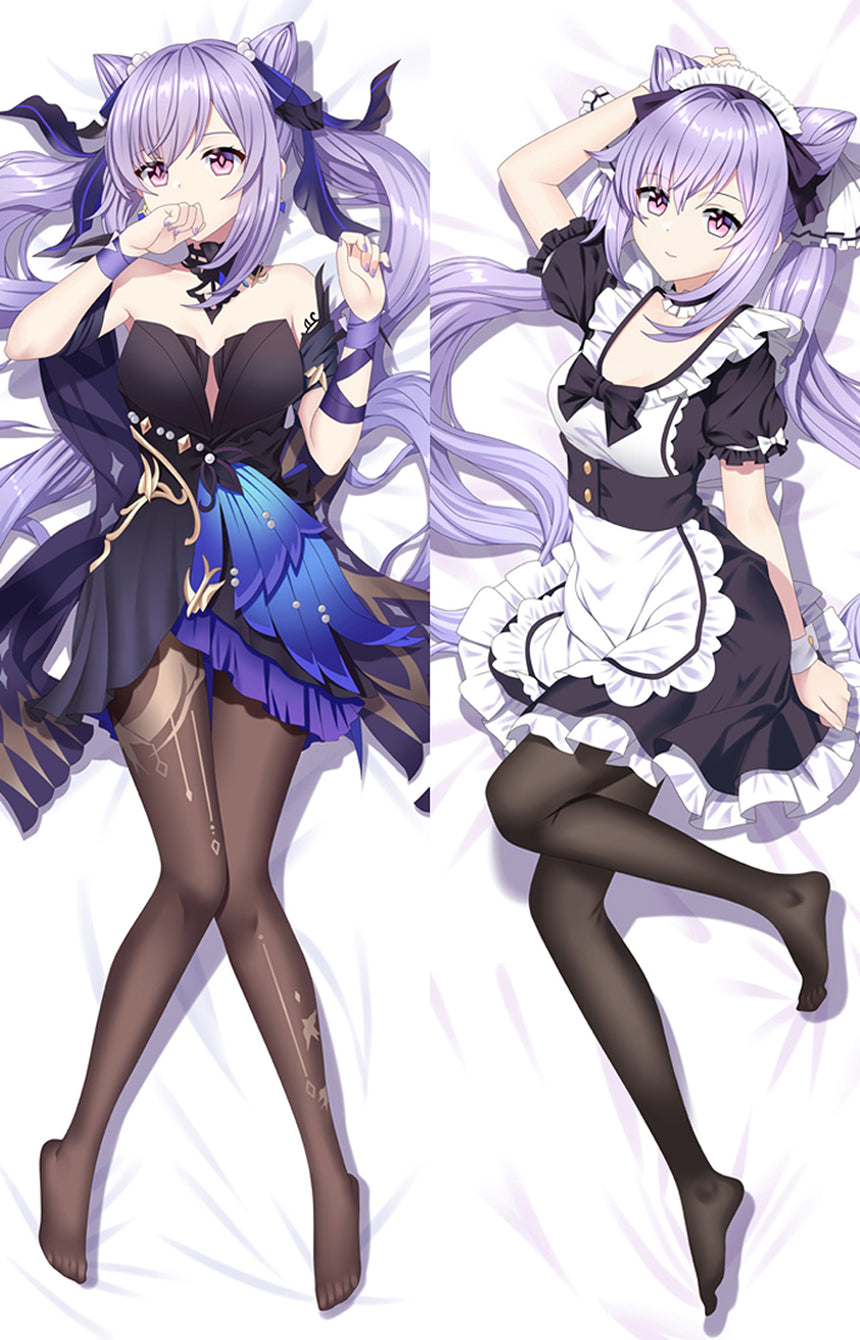 Dakimakura Keqing Strój Pokojówki
