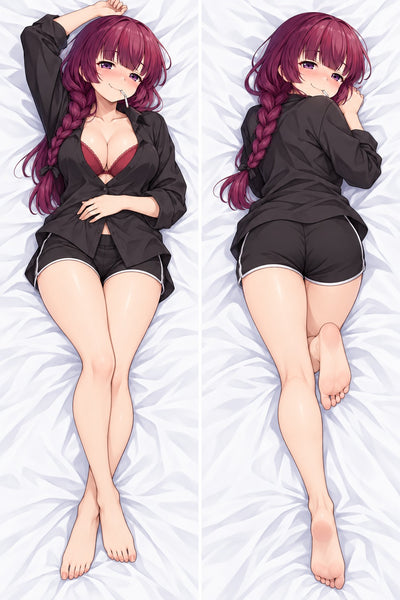 Dakimakura Kikuri Hiroi Luźna Czarna Koszula