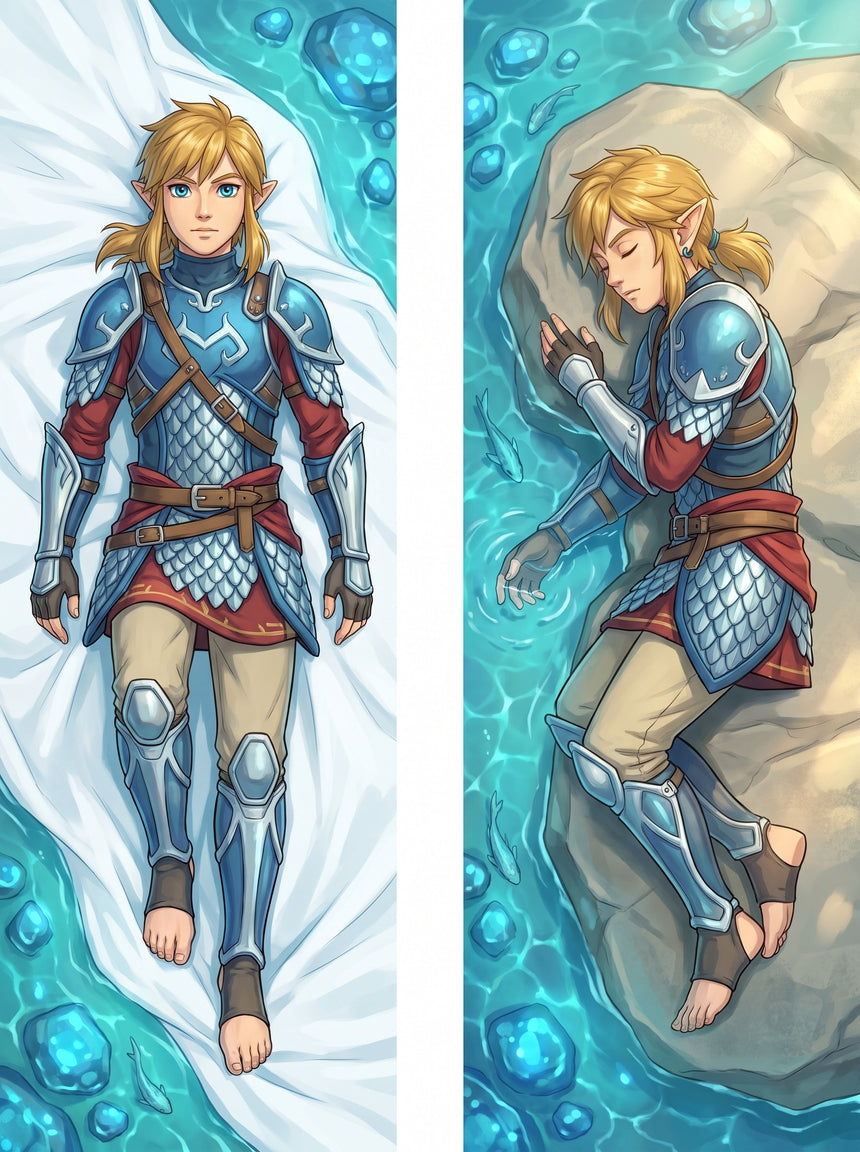 Dakimakura Link Legend of Zelda Zbroja Zora