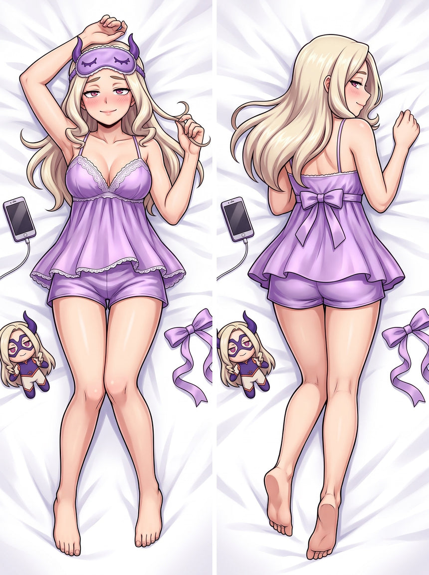 Dakimakura Mt. Lady Lawendowa Satynowa Koszulka Babydoll