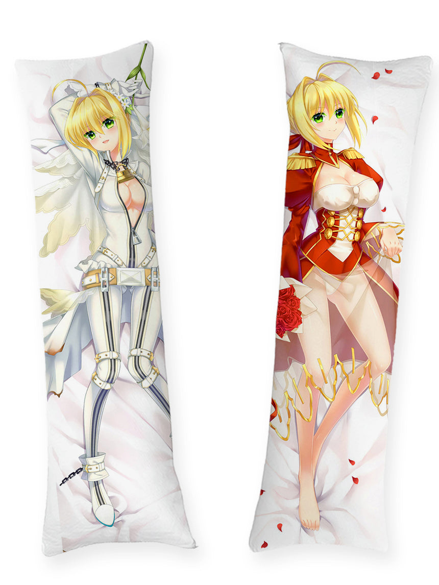 Dakimakura Nero Claudius jako panna młoda i w czerwonej sukience
