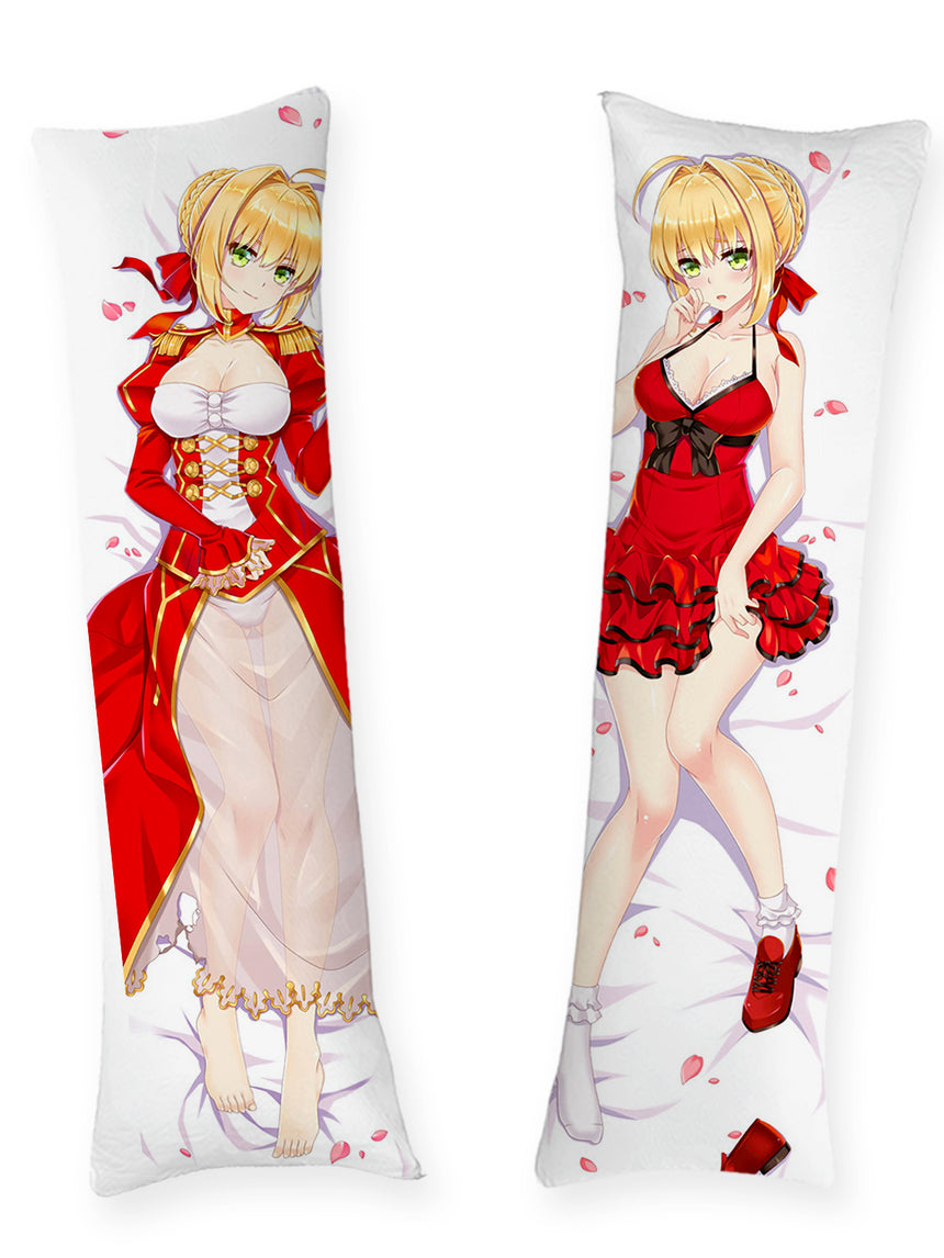 Dakimakura Nero Claudius Czerwona Sukienka z Falbanami