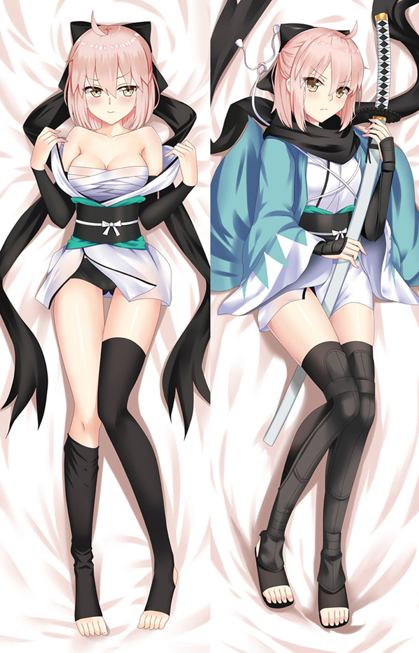 Dakimakura Okita Souji Czarny Szal