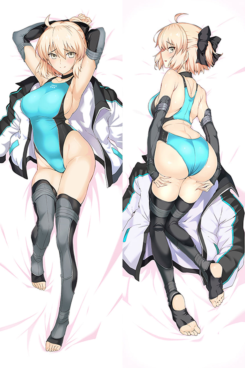 Dakimakura Okita Souji Niebieski Strój Kąpielowy