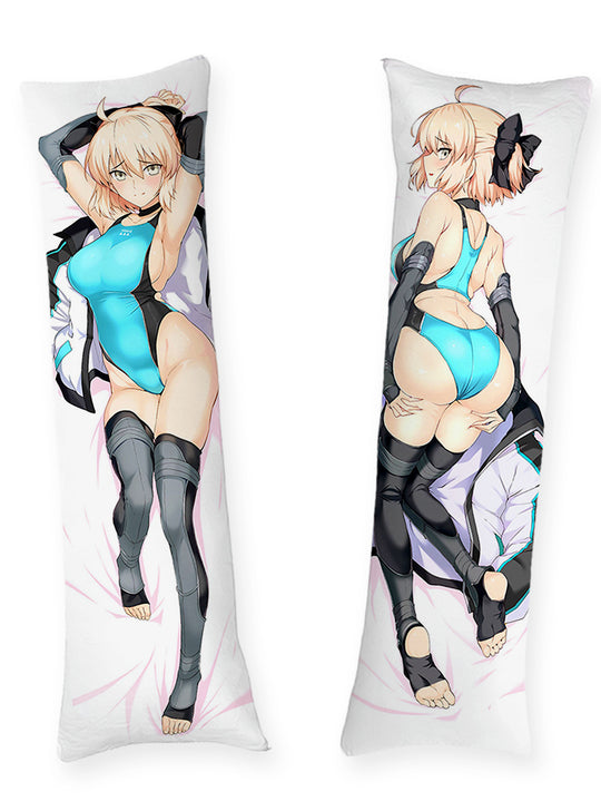 Dakimakura Okita Souji Niebieski Strój Kąpielowy