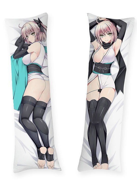 Dakimakura Okita Souji Białe Kimono