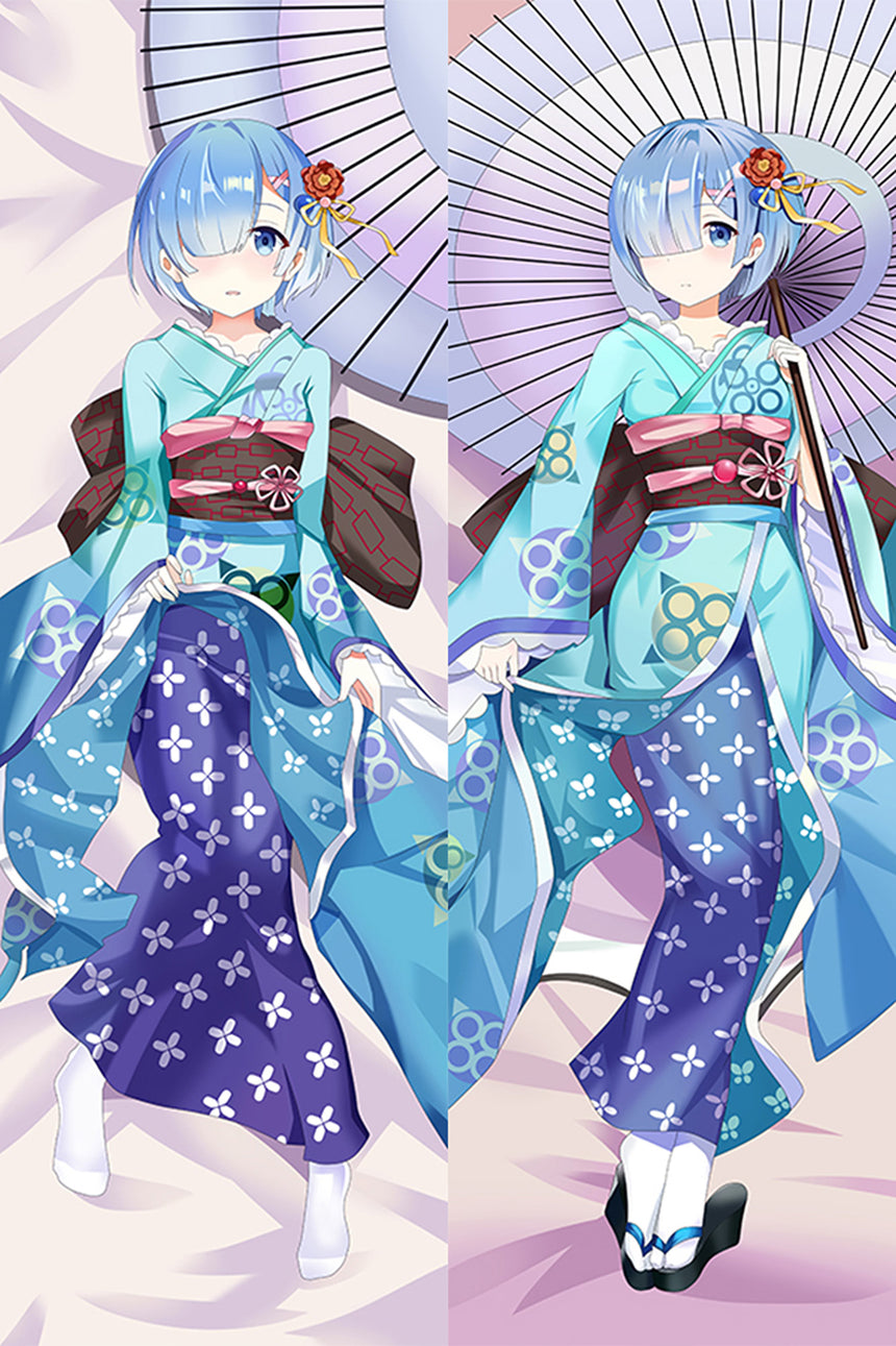 Dakimakura Rem Kimono z Parasolką