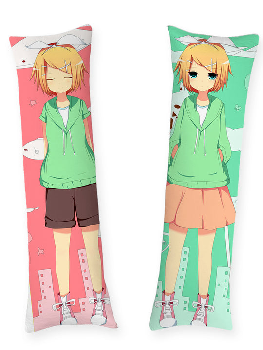 Dakimakura Rin Kagamine Zielona Bluza z Kapturem