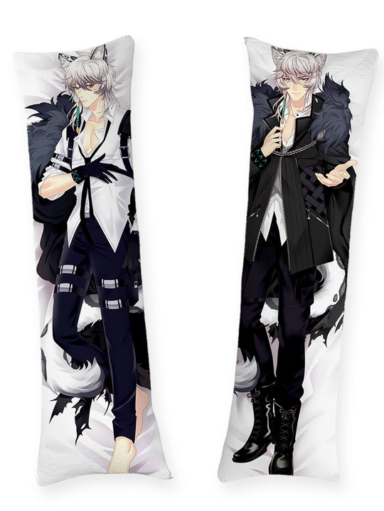 Dakimakura SilverAsh Czarno Biały Płaszcz