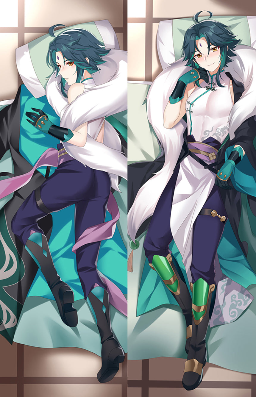 Dakimakura Xiao Biały Futrzany Płaszcz